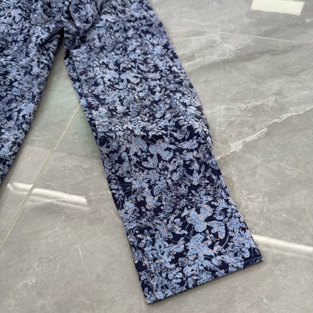 Men’s Bugatchi Floral Patterned Long Sleeve Button Down Dress Shirt Shaped Fit - Picture 7 of 16